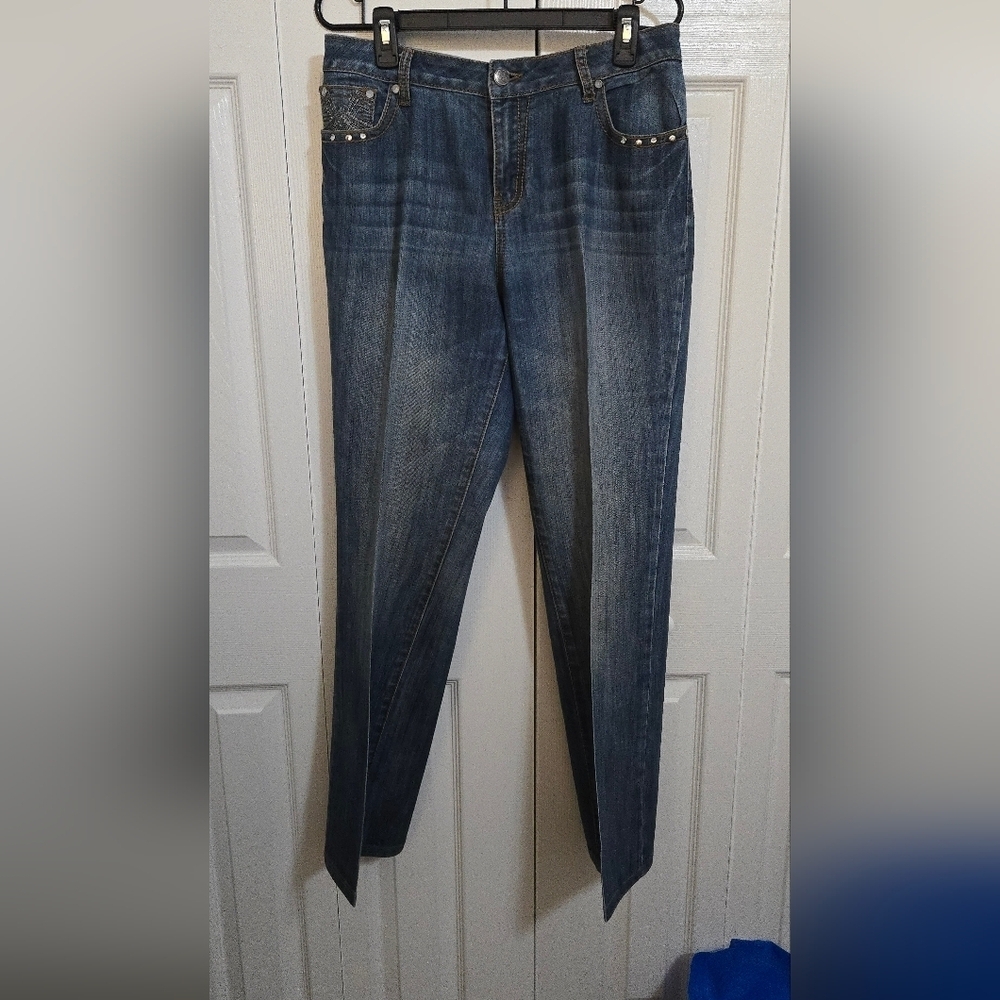 Earl Jeans Women's Blue Straight Leg Jeans